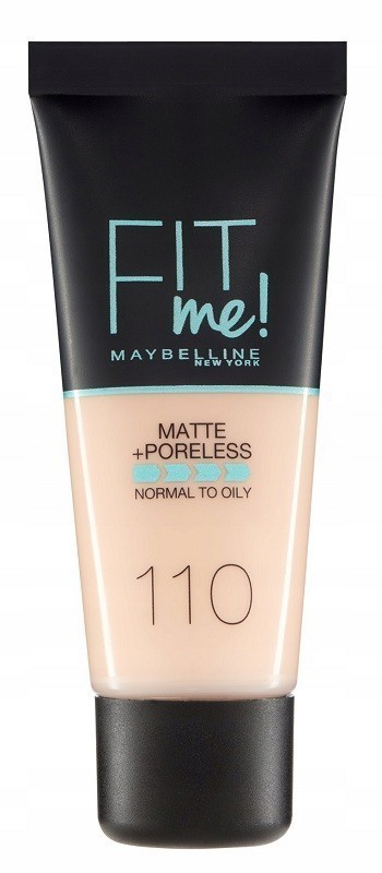 Maybelline New York Fit Me Matte + Poreless 110 Porcelain Fondotinta Finish Opacizzante 30ml