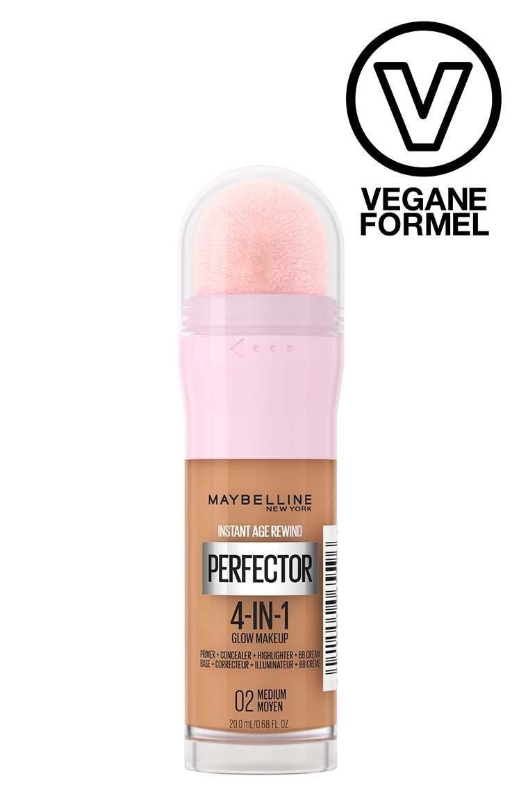 MAYBELLINE - Instant Age Rewind Perfector 4-In-1 Glow Makeup - Fondotinta Illuminante N.02 Medium