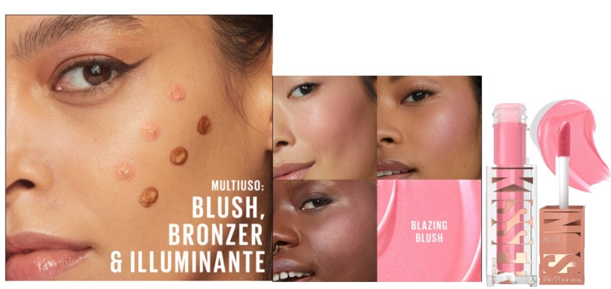 Maybelline Sunkisser 05 Blazing Blush Liquido Viso Effetto Luminoso
