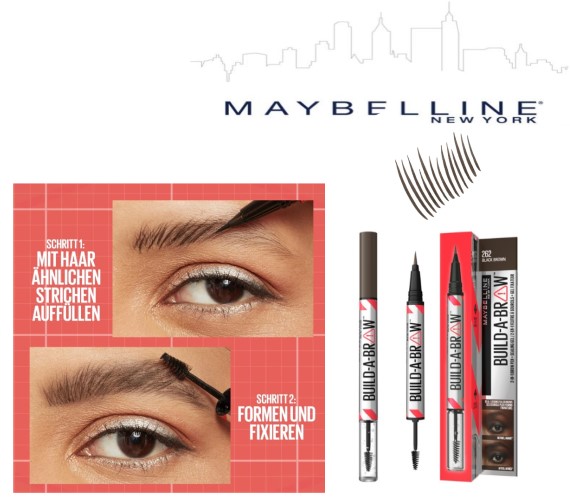 MAYBELLINE - Build A Brow - Penna Sopracciglia N. 262 Black Brown