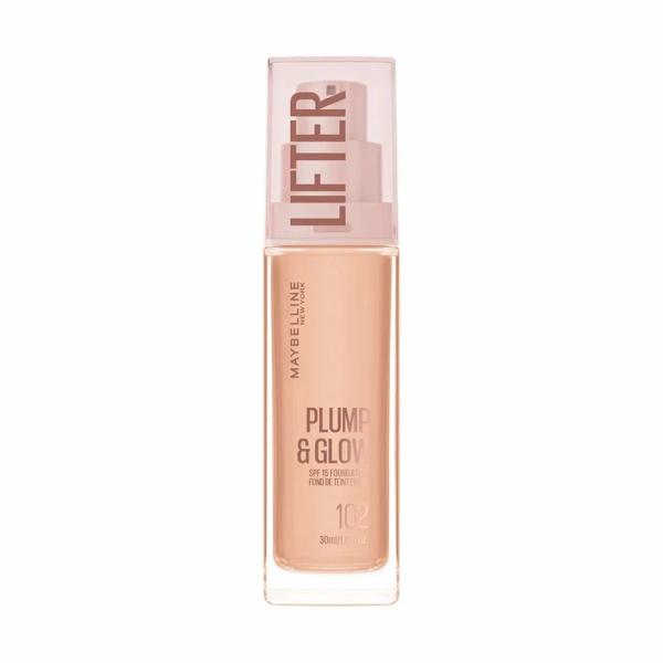 Maybelline Lifter Plump & Glow 30 ml Fondotinta SPF 15 Colore 102