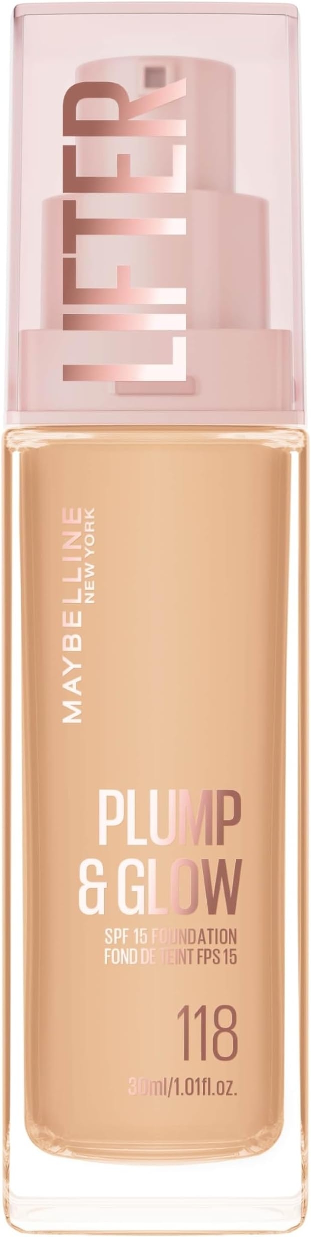 Maybelline Lifter Plump & Glow N.118 Fondotinta Illuminante 30ml