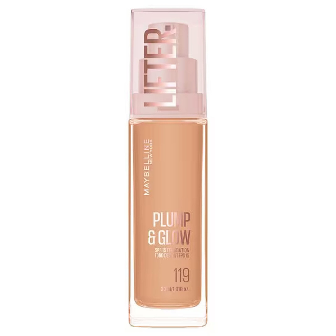 Maybelline Lifter Plump & Glow N.119 Fondotinta Rimpolpante E Illuminante