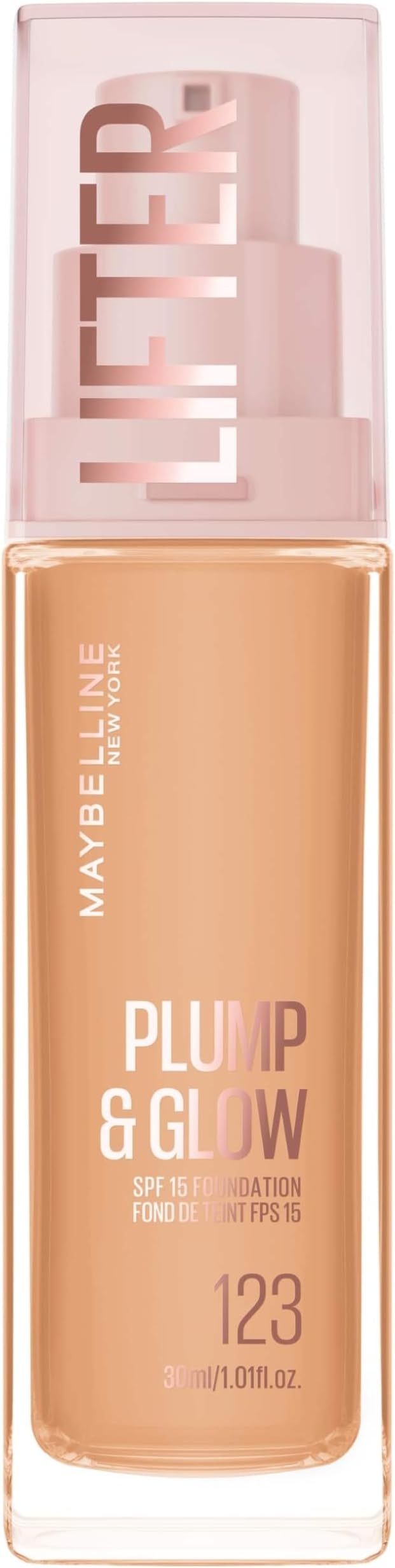 Maybelline Lifter Plump & Glow N.123 Fondotinta Illuminante 30ml