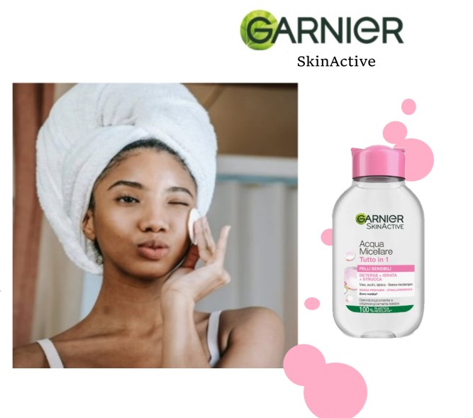 GARNIER SKIN ACTIVE - ACQUA MICELLARE TUTTO IN 1, Pelli Sensibili 100 ml