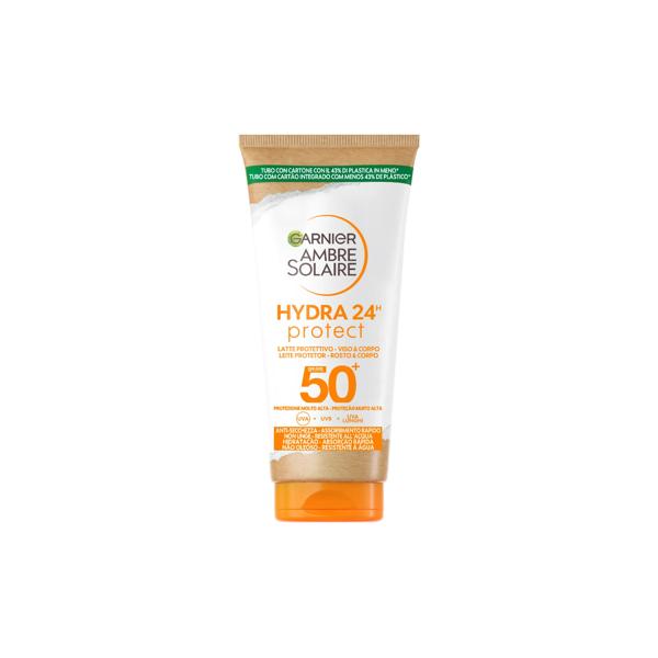 Garnier Ambre Solaire Hydra 24 SPF50 Latte Protettivo Viso e Corpo 50 ml