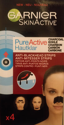 Garnier Skinactive Strips Viso Pure Active Charcoal Zona-T 4 Pezzi