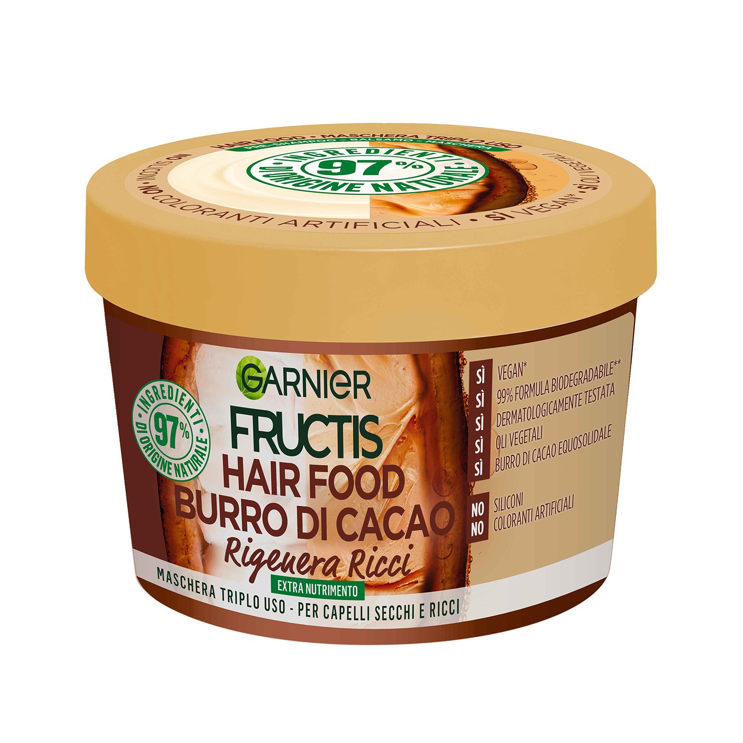 Fructis - Hair Food Burro di cacao - Maschera rigenera ricci 390 Ml — confronto prezzi