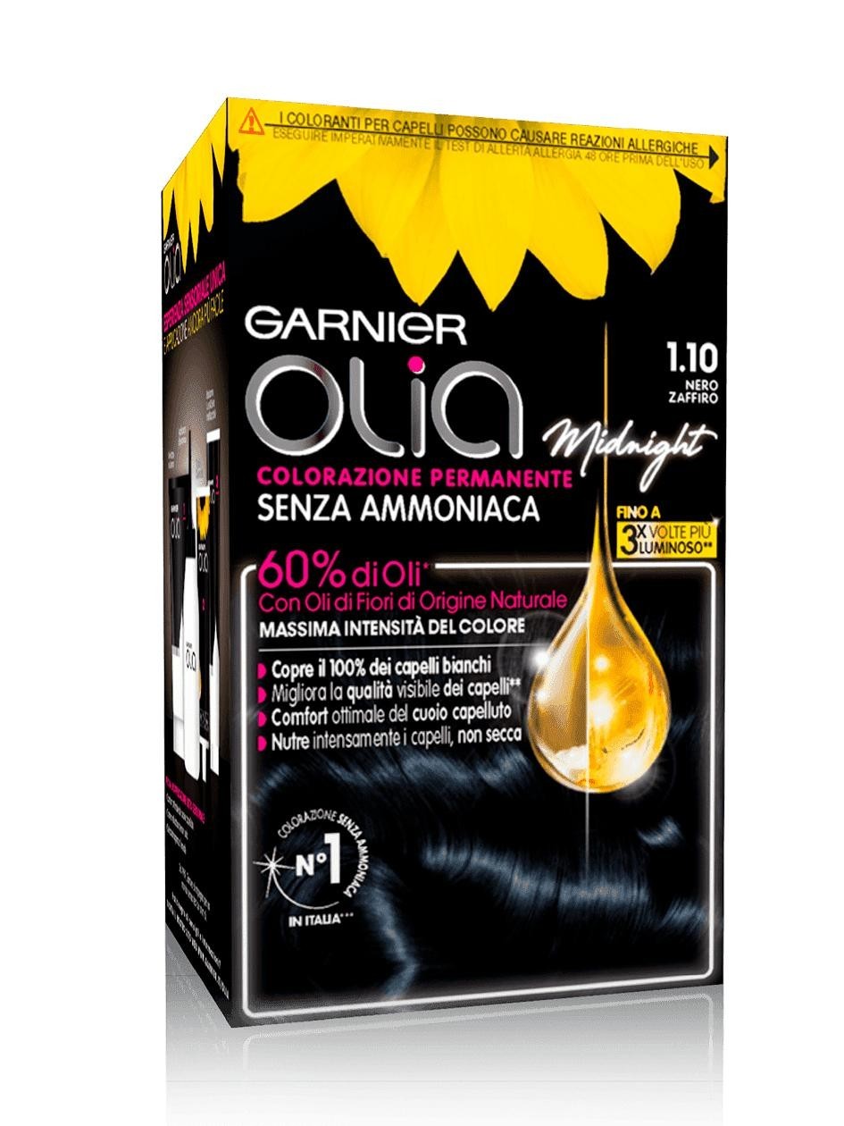 GARNIER - Olia - Tintura per capelli n. 1.10 Nero Zaffiro