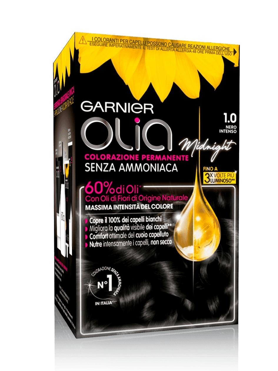 Garnier Olia Midnight Colorazione Permanente Capelli Colore Nero Intenso