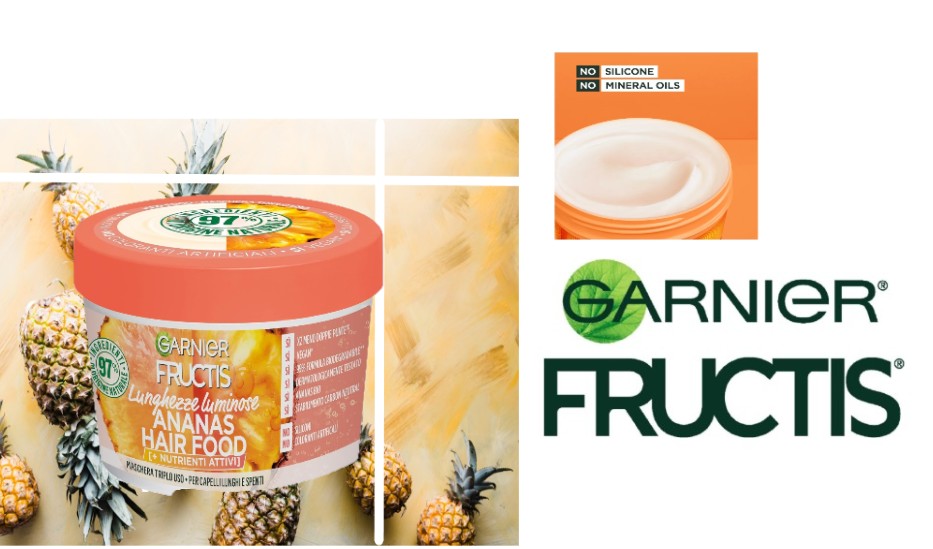 GARNIR FRUCTIS - MASCHERA LUNCHEZZE LUMINOSE - HAIR FOOD Ananas