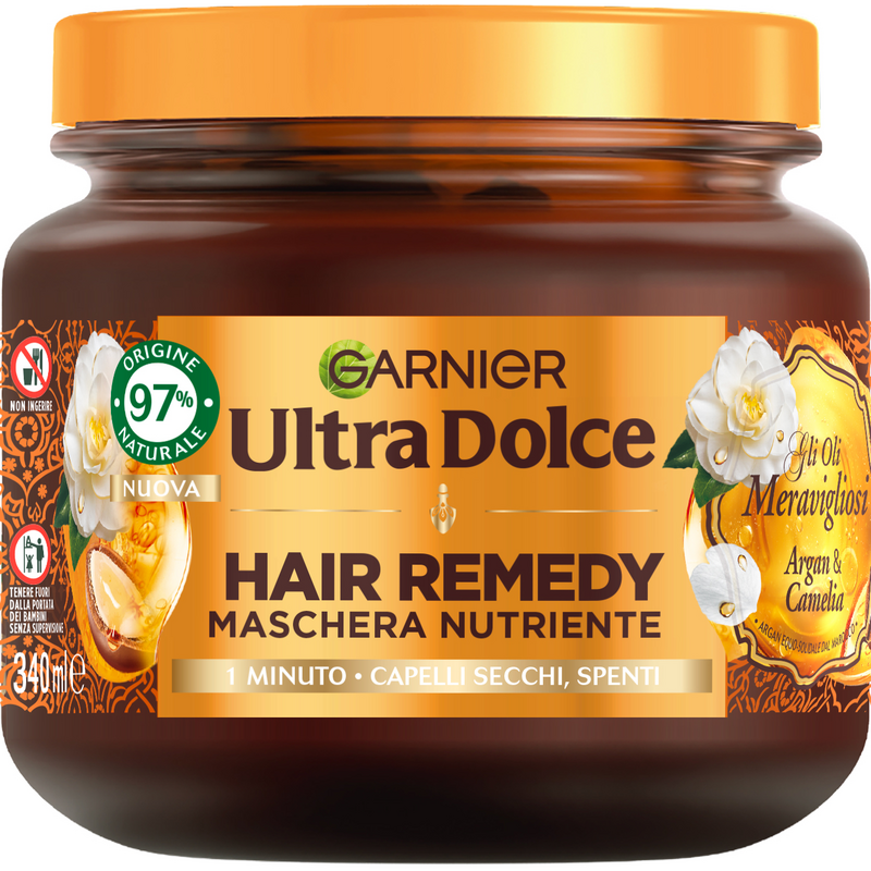 GARNIER - Ultra dolce hair remedy gli oli meravigliosi - maschera per capelli secchi 340 ml — confronto prezzi