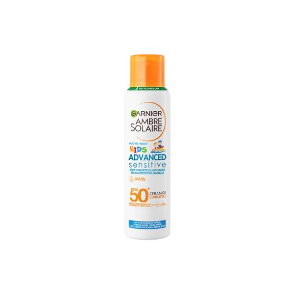 Garnier Ambre Solaire Sensitive Advanced Spray Protezione Solare SPF50+ per Bambini 150 ml