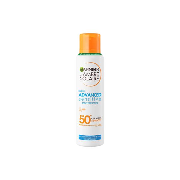 Garnier Ambre Solaire Sensitive Advanced Protezione Solare Adulti SPF 50+ Spray 150 ml