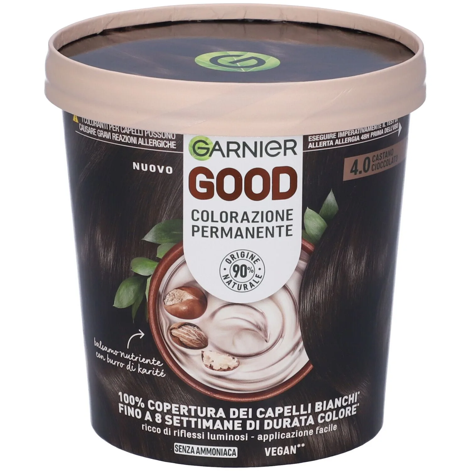 Garnier Good Colorazione Permanente Senza Ammoniaca 4.0 Castano Cioccolato