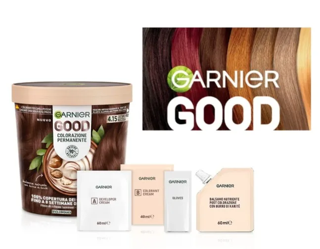 Garnier Good Colorazione Permanente Senza Ammoniaca 4.15 Castano Freddo Nocciola