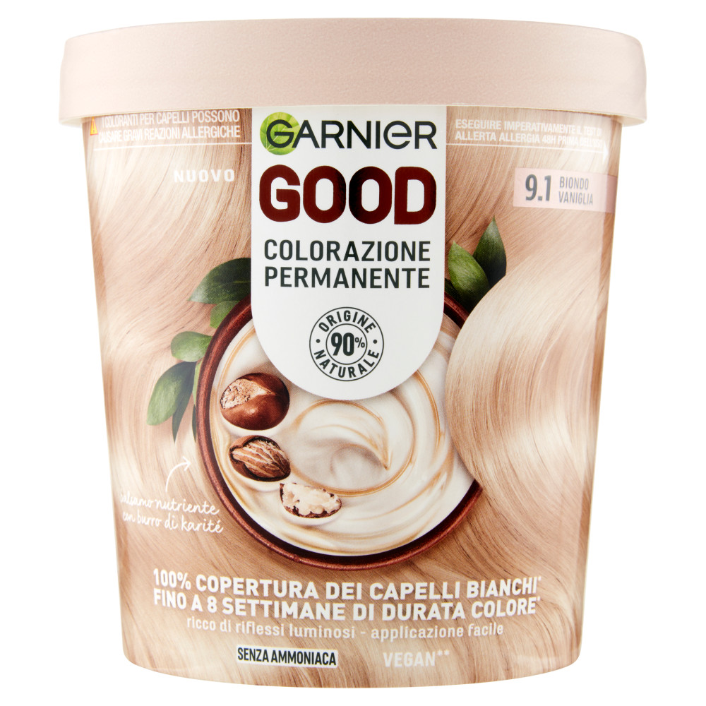 Garnier Good Colorazione Permanente 9.1 Biondo Vaniglia 160 g Tintura — confronto prezzi