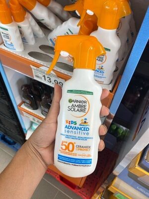 Garnier Ambre Solaire Kids Advanced Sensitive Spray SPF 50+ 270ml 270 ml Crema solare