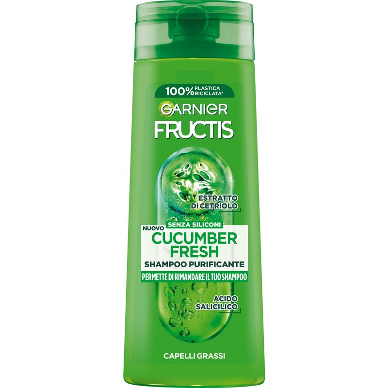 GARNIER FRUCTIS - SHAMPOO PURIFICANTE , CUCUMBER FRESH