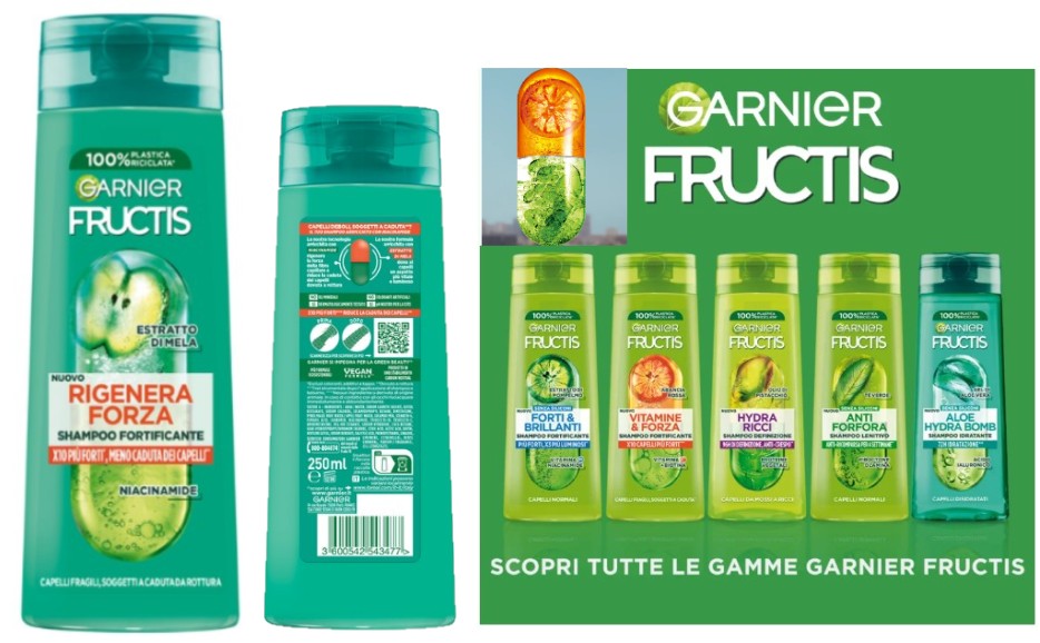GARNIER FRUCTIS - SHAMPOO FORTIFICANTE , Rigenera Forza
