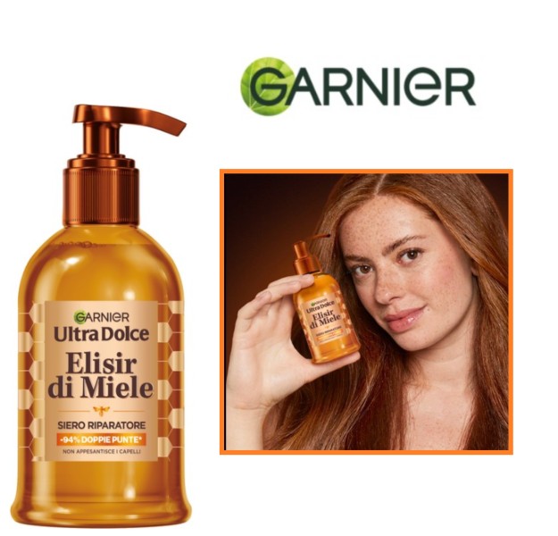 Garnier Ultra Dolce Elisir Di Miele Siero Riparatore Per Capelli Danneggiati 115ml