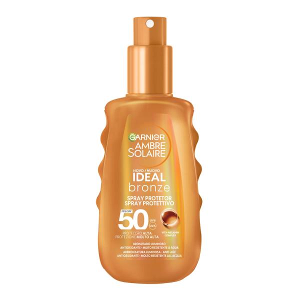 Garnier Ambre Solaire Ideal Bronze Spray Protettivo Solare Corpo SPF50 150 ml