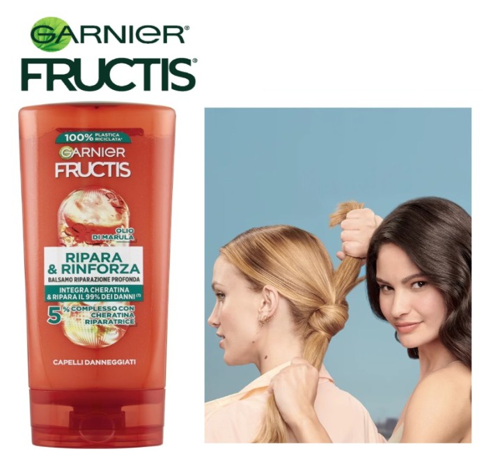 Fructis Ripara e Rinforza 200ml - Balsamo Riparazione Profonda