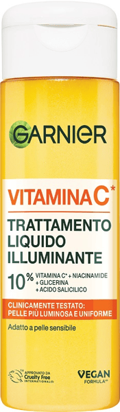 Garnier Skin Liquid Care Vitamina C Trattamento Idratante e Illuminate Viso 120 ml