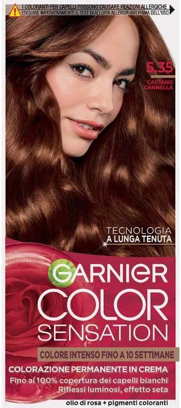 GARNIER COLOR SENSATION KIT - TINTURA CAPELLI , Castano Cannella 5.35