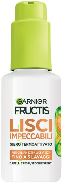 Garnier Fructis Lisci Impeccabili 50 ml Siero Termoprotettore Lisciante Anti-Crespo