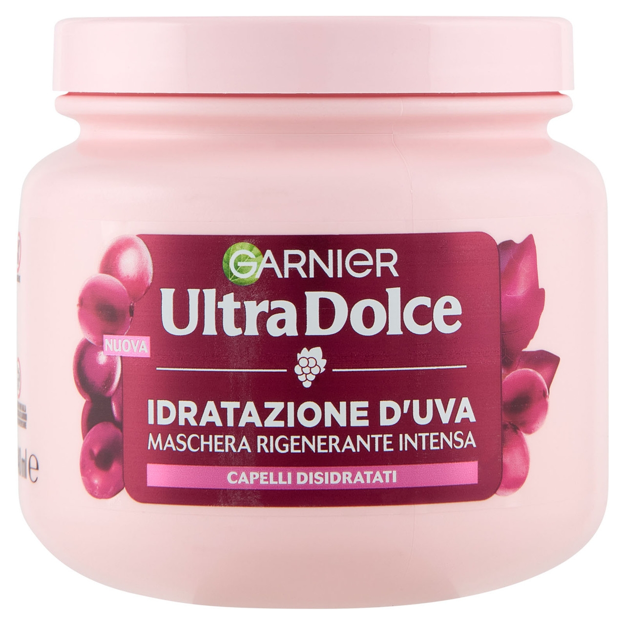 Garnier Ultra Dolce Idratazione D'uva Maschera Rigenerante Intensa Per Capelli Disidratati 340ml