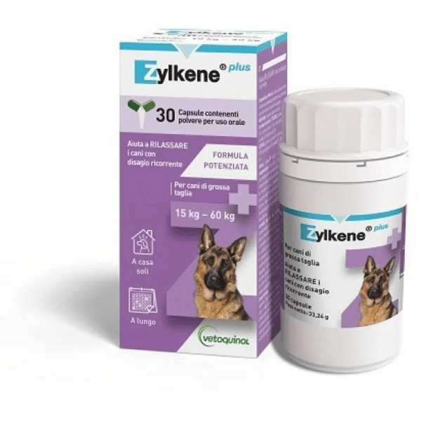 Zylkene Plus Mangime Complementare per Cani e Gatti da 15 a 60 kg 30 Capsule