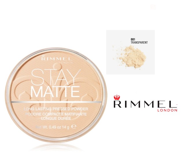 RIMMEL - Cipria Compatta Per Il Viso Stay Matte N001 Transparent