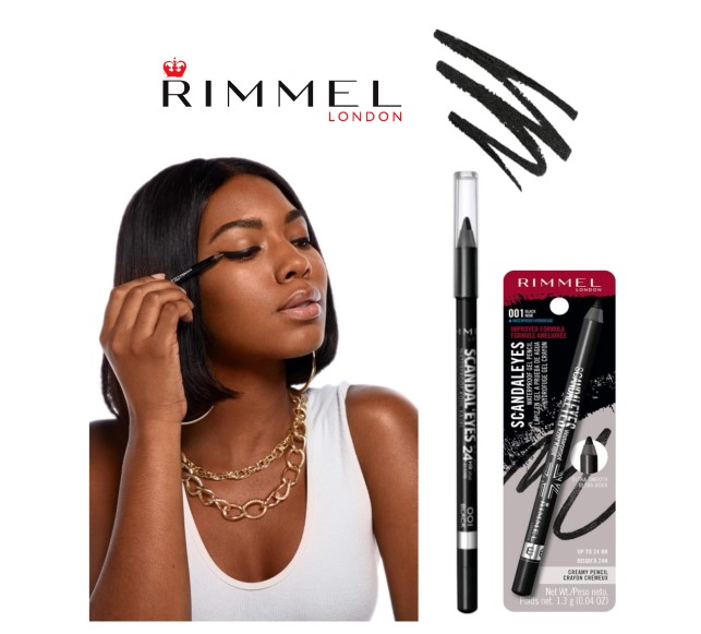 RIMMEL - Scandal'Eyes - Matita Occhi Kajal Waterproof N.001 Black