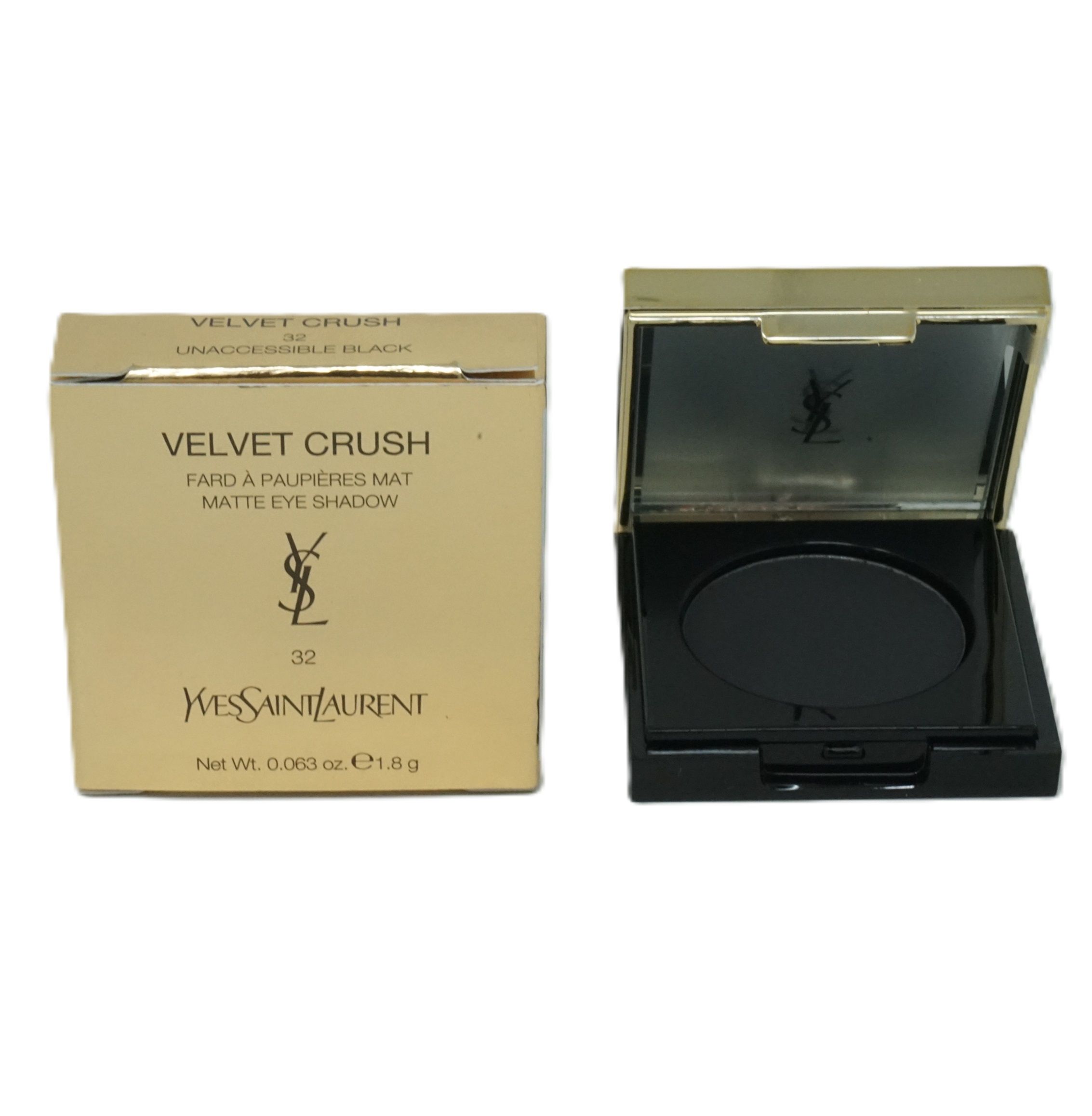 Yves Saint Laurent Ombretto Crush Mono Velvet 32 Unaccessible Black 1,8 kg Polvere
