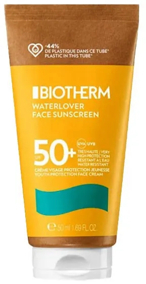 Biotherm Crema Solare Viso 50+ Spf Anti Età Waterlover Protezione Molto Alta 50ml