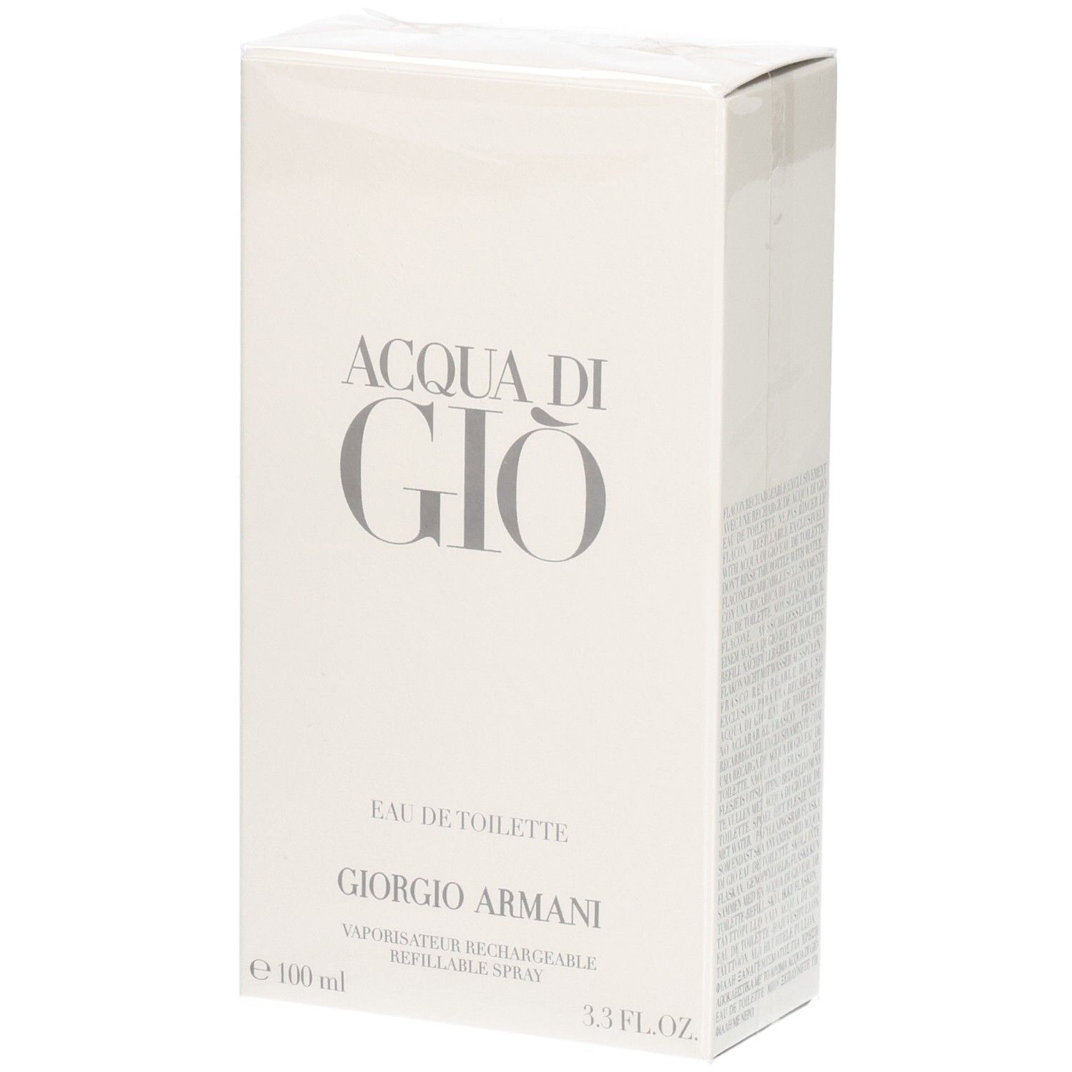 Giorgio Armani Acqua di Giò Eau de Toilette ricaricabile 100 ml 50 Spray