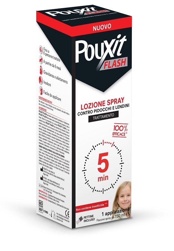 Pouxit Flash Lozione Spray 150 ml