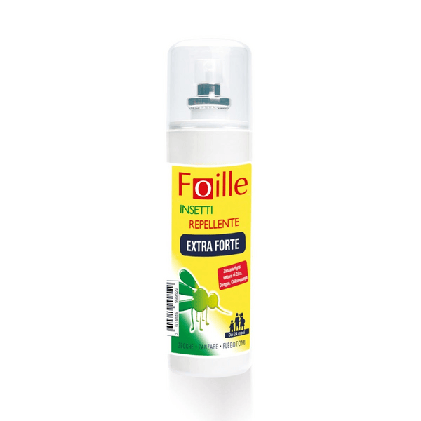 Foille Insetti Repellente Extra Forte Spray Contro Zanzare, Zecche E Flebotomi Flacone Da 100 ml