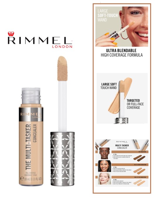 RIMMEL LONDON - CORRETTORE LIQUIDO THE MULTI-TASKER, 060 Light Honey