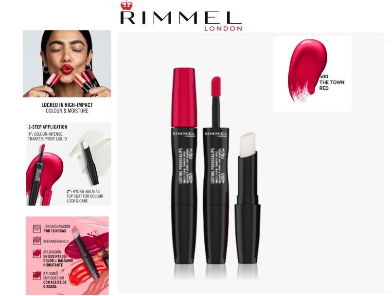 RIMMEL LONDON -. ROSSETTO PROVOCALIPS , 500