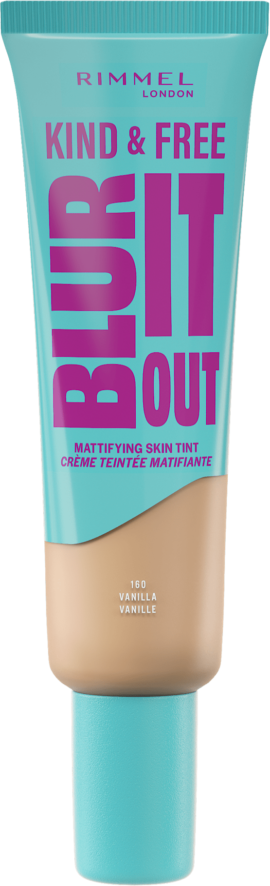 Rimmel Blur It Out 160 Vanilla Fondotinta Liquido Spf 20 Opacizzante E Protettivo 30ml
