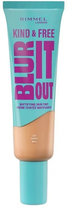 Rimmel Blur It Out 303 Honey Fondotinta Liquido Spf 20 Opacizzante E Protettivo 30ml