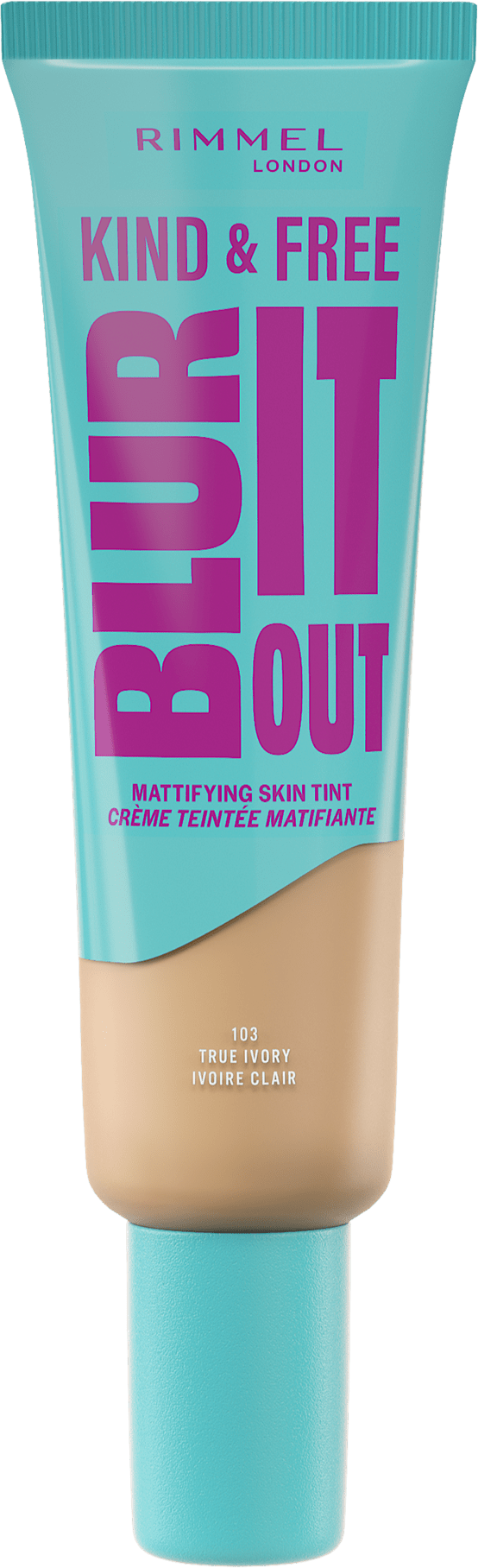 Rimmel Blur It Out 103 True Ivory Fondotinta Liquido Spf 20 Opacizzante E Protettivo 30ml