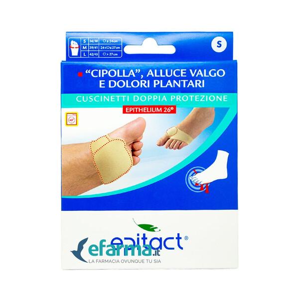 Epitact Cuscinetto Doppia Protezione Per Alluce Valgo e Dolori Plantari Taglia S