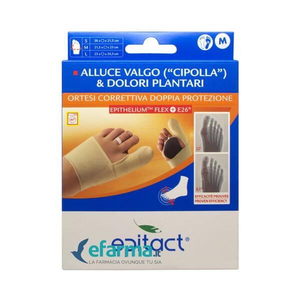 Epitact Cuscinetto Doppia Protezione Per Alluce Valgo e Dolori Plantari Taglia M