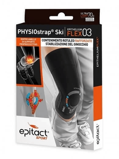 Epitact Sport PHYSIOstrap Ski taglia M ginocchiera contenimento rotuleo rafforzato stabilizzazione del ginocchio Ultra Light 70g — confronto prezzi