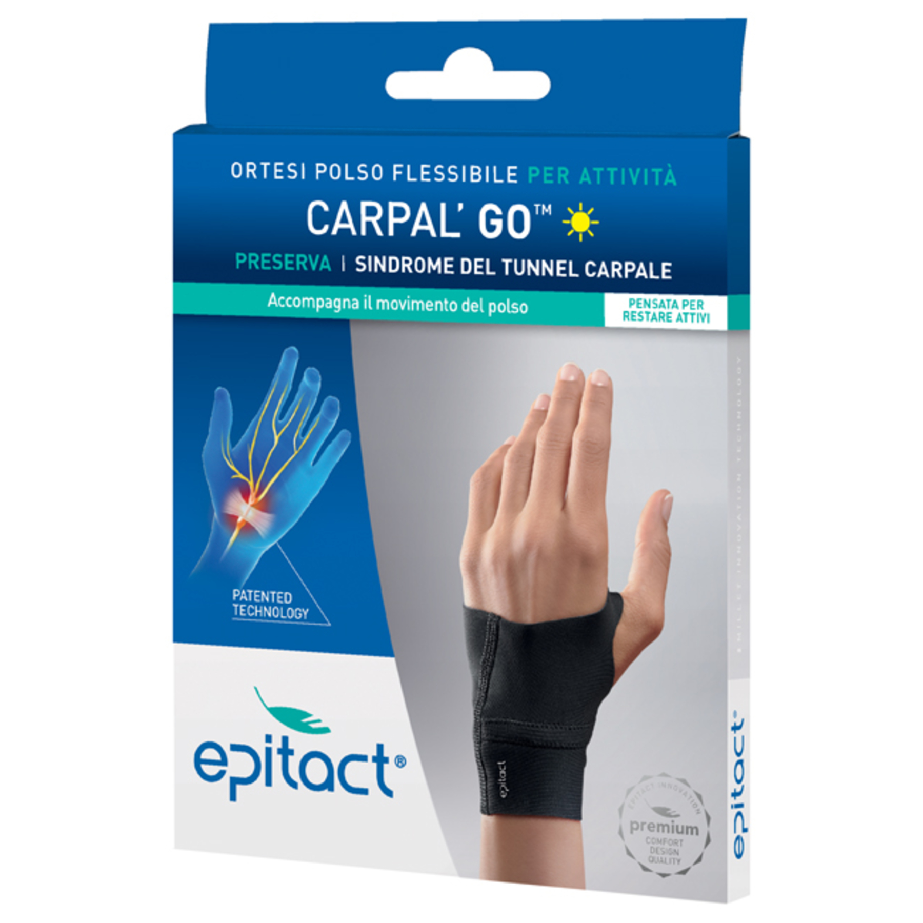 Epitact carpal'go sinistro taglia l