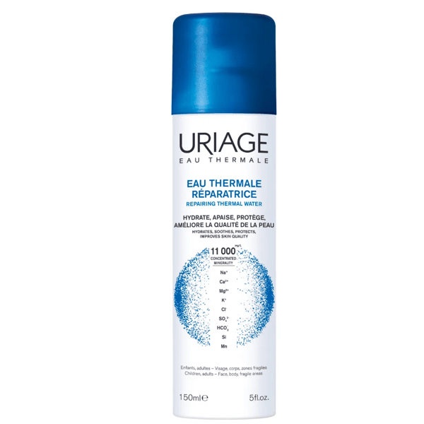 Uriage Acqua Termale Riparatrice Protettiva e Idratante Spray 150 ml Viso e Corpo Per Tutti i Tipi di Pelle