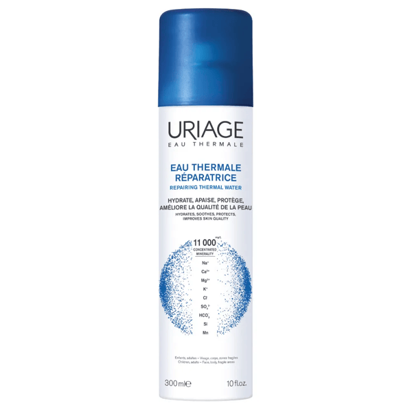 Uriage Acqua Termale Riparatrice Spray 300 ml Idratante e Protettiva Viso e Corpo Per Tutti i Tipi di Pelle